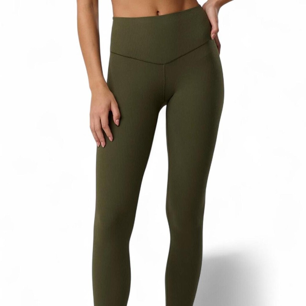 Aerie Women's Green and Khaki Leggings - Picture 4 of 8